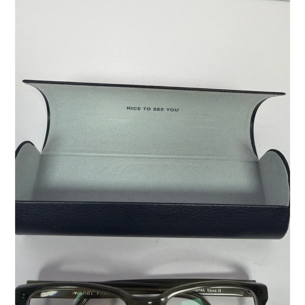 Warby Parker Seymour 720 53-19-145 Eyeglasses OliveGrn Rectangular Frame w/ Case